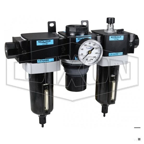 Wilkerson by Standard Combination Unit with Sight Glass, 1/2 in NPT/BSPP-G Port, 175 SCFM Flow Rate